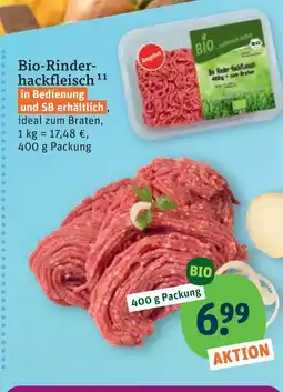 tegut Bio-rinderhackfleisch Angebot