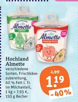 tegut Hochland almette Angebot