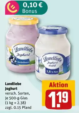 nahkauf Landliebe joghurt heidelbeere Angebot