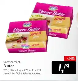 KONSUM Sachsenmilch butter Angebot