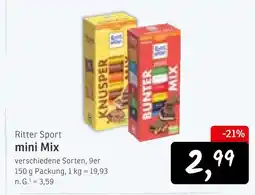 KONSUM Ritter sport mini mix Angebot