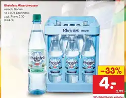 Netto Marken-Discount Rheinfels mineralwasser Angebot