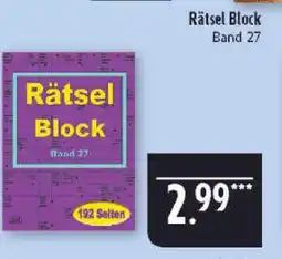 Marktkauf Rätsel block band 27 Angebot