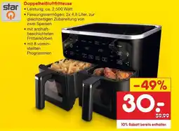 Netto Marken-Discount Star doppelheißluftfritteuse Angebot