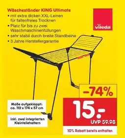 Netto Marken-Discount Vileda wäscheständer king ultimate Angebot