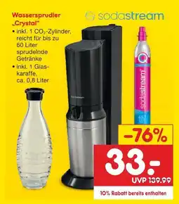 Netto Marken-Discount Sodastream wassersprudler „crystal“ Angebot