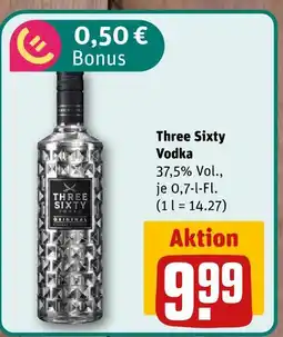 nahkauf Three sixty vodka Angebot