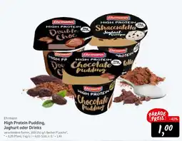 KONSUM Ehrmann high protein pudding, joghurt oder drinks Angebot