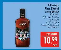 Marktkauf Ballantine's finest blended scotch whisky Angebot