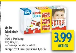 diska Kinder schokolade Angebot