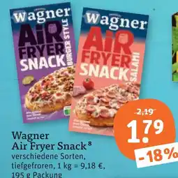 tegut Wagner air fryer snack Angebot