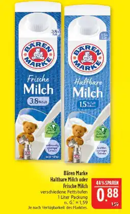 Marktkauf Bären marke frische milch Angebot