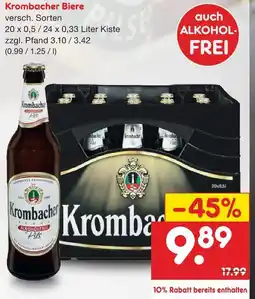 Netto Marken-Discount Krombacher biere Angebot