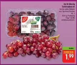Marktkauf Gut & günstig tafeltrauben rot Angebot