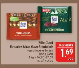 Marktkauf Ritter sport nuss Angebot