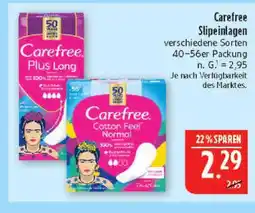Marktkauf Carefree slipeinlagen Angebot