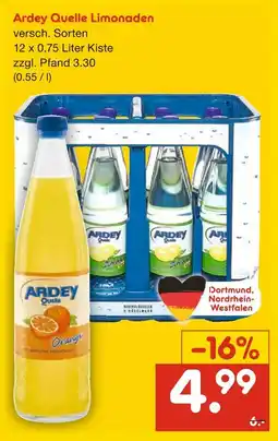 Netto Marken-Discount Ardey quelle limonaden Angebot