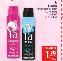 Marktkauf Fa deospray energising pink passion Angebot