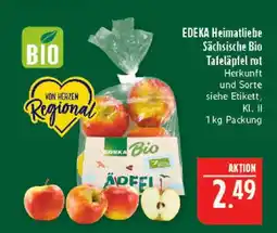 Marktkauf Edeka heimatliebe sächsische bio tafeläpfel rot Angebot