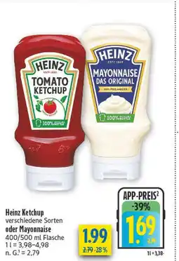 diska Heinz ketchup Angebot