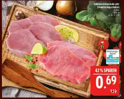 Marktkauf Schweinerückensteaks natur Angebot