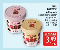 Marktkauf Franui raspberries in chocolate dark Angebot