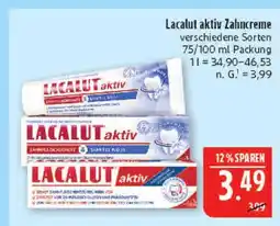 Marktkauf Lacalut aktiv zahncreme Angebot