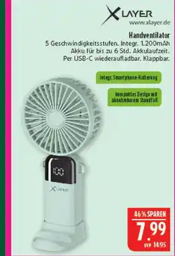 Marktkauf Xlayer handventilator Angebot