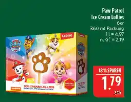 Marktkauf Paw patrol ice cream lollies Angebot