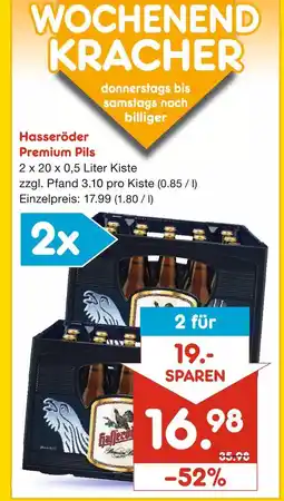 Netto Marken-Discount Hasseröder premium pils Angebot