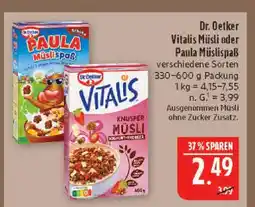 Marktkauf Dr. oetker vitalis müsli Angebot