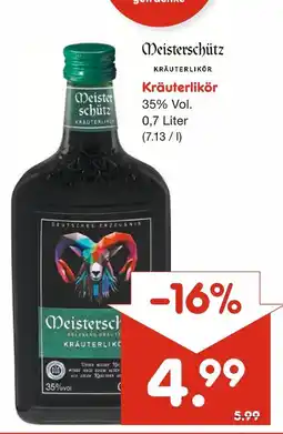 Netto Marken-Discount Meisterschütz kräuterlikör Angebot