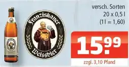 Getränke Oase Franziskaner Weissbier Angebot