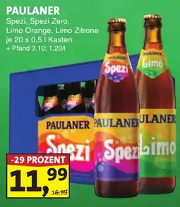 Lösch Depot PAULANER Spezi, Spezi Zero, Limo Orange, Limo Zitrone Angebot