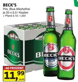 Lösch Depot BECK'S Pils, Blue Alkoholfrei Angebot