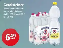 Getränke Hoffmann Gerolsteiner Wasser mit Geschmack Lemon oder Himbeere Angebot