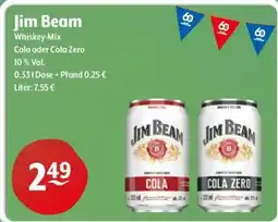 Getränke Hoffmann Jim Beam Whiskey-Mix Cola oder Cola Zero Angebot