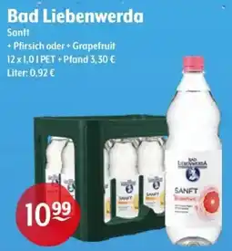 Getränke Hoffmann Bad Liebenwerda Sanft + Pfirsich oder + Grapefruit Angebot
