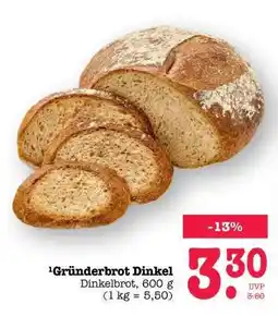 Scheck-in-Center Gründerbrot Dinkel Angebot