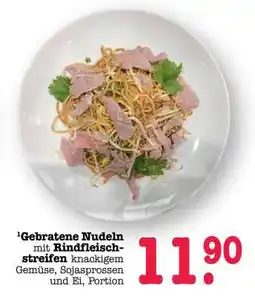 Scheck-in-Center Gebratene Nudeln mit Rindfleischstreifen Angebot