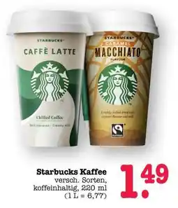 Scheck-in-Center Starbucks Kaffee Angebot