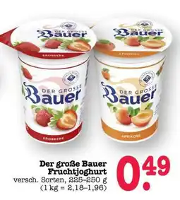 Scheck-in-Center Der große Bauer Fruchtjoghurt Angebot