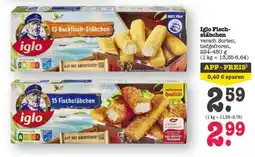 Scheck-in-Center Iglo Fischstäbchen Angebot
