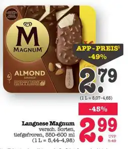 Scheck-in-Center Langnese Magnum Angebot