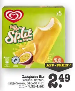 Scheck-in-Center Langnese Eis Angebot