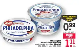 Scheck-in-Center PHILADELPHIA Frischkäsezubereitung Angebot