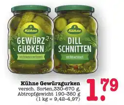Scheck-in-Center KÜHNE Gewürzgurken Angebot