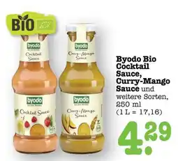 Scheck-in-Center Byodo Bio Cocktail Sauce, Curry-Mango Sauce Angebot