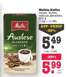 Scheck-in-Center Melitta Kaffee Angebot