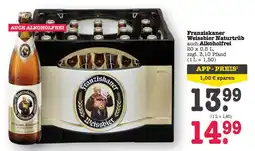 Scheck-in-Center Franziskaner Weissbier Naturtrüb auch Alkoholfrei Angebot
